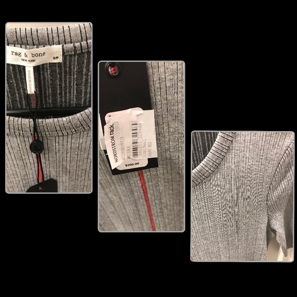 Rag & Bone- Elina Mélange Ribbed Midi Dress (NWT) - Picture 5 of 16